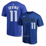 Camiseta Manga Corta Dallas Mavericks Kyrie Irving Ciudad 2023-24 Azul