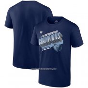 Camiseta Manga Corta Memphis Grizzlies 2023 Southwest Division Champions Locker Room Azul