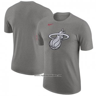 Camiseta Manga Corta Miami Heat Ciudad 2023-24 Gris