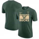 Camiseta Manga Corta Milwaukee Bucks Verde