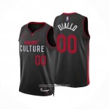 Camiseta Miami Heat Cheick Diallo #00 Ciudad 2023-24 Negro