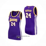Camiseta Mujer Los Angeles Lakers Kobe Bryant #24 Violeta