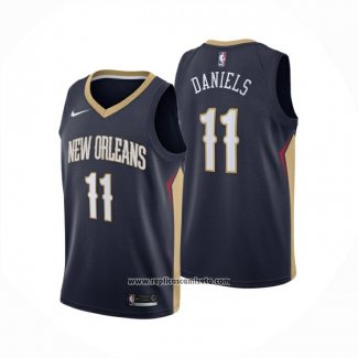 Camiseta New Orleans Pelicans Dyson Daniels NO 11 Icon 2024-25 Azul