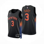 Camiseta New York Knicks Josh Hart NO 3 Statement 2025-26 Negro