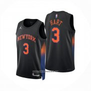 Camiseta New York Knicks Josh Hart NO 3 Statement 2025-26 Negro