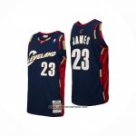 Camiseta Nino Cleveland Cavaliers LeBron James #23 Mitchell & Ness 2008-09 Azul