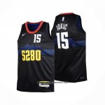 Camiseta Nino Denver Nuggets Nikola Jokic #15 Ciudad 2023-24 Negro