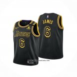 Camiseta Nino Los Angeles Lakers LeBron James #6 Mamba 2021-22 Negro