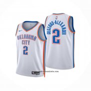 Camiseta Nino Oklahoma City Thunder Shai Gilgeous-Alexander #2 Association Blanco