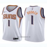 Camiseta Nino Phoenix Suns Devin Booker #1 Association 2017-18 Blanco