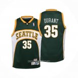 Camiseta Nino Seattle SuperSonics Kevin Durant #35 Mitchell & Ness 2007-08 Verde