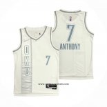 Camiseta Oklahoma City Thunder Carmelo Anthony #7 Ciudad 2021-22 Blanco
