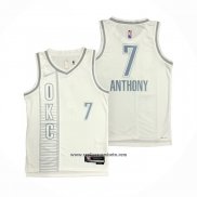 Camiseta Oklahoma City Thunder Carmelo Anthony #7 Ciudad 2021-22 Blanco