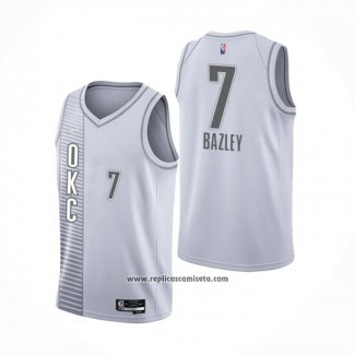 Camiseta Oklahoma City Thunder Darius Bazley #7 Ciudad 2021-22 Blanco