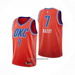 Camiseta Oklahoma City Thunder Darius Bazley #7 Statement 2021 Naranja