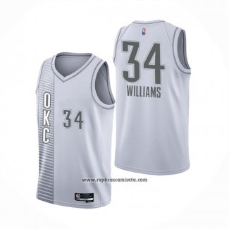 Camiseta Oklahoma City Thunder Kenrich Williams #34 Ciudad 2021-22 Blanco