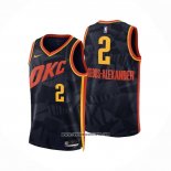 Camiseta Oklahoma City Thunder Shai-Gilgeous Alexander #2 Ciudad 2023-24 Negro