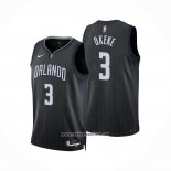 Camiseta Orlando Magic Chuma Okeke #3 Ciudad 2022-23 Negro