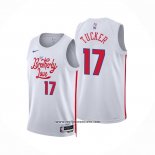 Camiseta Philadelphia 76ers P.J. Tucker #17 Ciudad 2022-23 Blanco