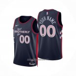 Camiseta Philadelphia 76ers Personalizada Ciudad 2023-24 Azul