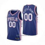 Camiseta Philadelphia 76ers Personalizada Icon 2020-21 Azul