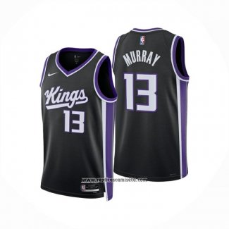 Camiseta Sacramento Kings Keegan Murray NO 13 Icon 2024-25 Negro