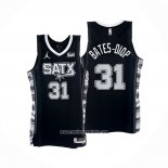 Camiseta San Antonio Spurs Keita Bates-Diop #31 Statement 2022-23 Negro