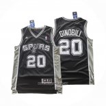 Camiseta San Antonio Spurs Manu Ginobili NO 20 Icon 2025-26 Negro