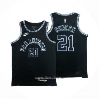 Camiseta San Antonio Spurs Tim Duncan #21 Statement 2022-23 Negro