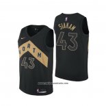 Camiseta Toronto-Raptors Pascal Siakam #43 Ciudad Negro