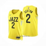 Camiseta Utah Jazz Colin Sexton NO 2 Icon 2024-25 Amarillo