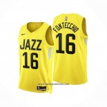 Camiseta Utah Jazz Simone Fontecchio #16 Icon 2022-23 Amarillo