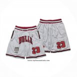 Pantalone Chicago Bulls Mitchell & Ness Just Don 1997-98 Blanco