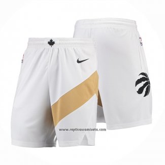 Pantalone Toronto Raptors Ciudad 2018 Blanco