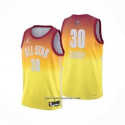Camiseta All Star 2023 Golden State Warriors Stephen Curry #30 Naranja