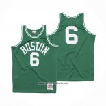 Camiseta Boston Celtics Bill Russell #6 Hardwood Classics 1962-63 Verde