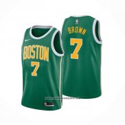 Camiseta Boston Celtics Jaylen Brown #7 Earned 2018-19 Verde