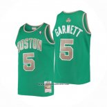 Camiseta Boston Celtics Kevin Garnett #5 Mitchell & Ness 2007-08 Verde