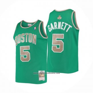 Camiseta Boston Celtics Kevin Garnett #5 Mitchell & Ness 2007-08 Verde