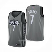 Camiseta Brooklyn Nets Kevin Durant #7 Statement 2019-20 Gris