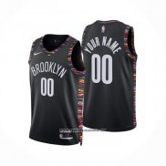 Camiseta Brooklyn Nets Personalizada Ciudad 2025-26 Negro