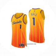Camiseta Charlotte Hornets LaMelo Ball NO 1 Ciudad Authentic 2025-26 Naranja