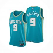 Camiseta Charlotte Hornets Theo Maledon #9 Ciudad 2023-24 Verde