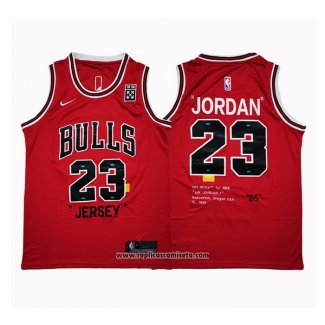 Camiseta Chicago Bulls Michael Jordan #23 Retro Rojo