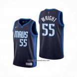 Camiseta Dallas Mavericks Delon Wright #55 Earned 2020-21 Azul