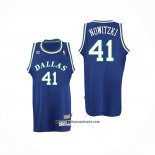 Camiseta Dallas Mavericks Dirk Nowitzki #41 Retro Azul