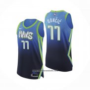 Camiseta Dallas Mavericks Luka Doncic #77 Ciudad Autentico Azul