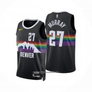 Camiseta Denver Nuggets Jamal Murray NO 27 Ciudad 2025-26 Negro