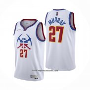 Camiseta Denver Nuggets Jamal Murray #27 Earned 2020-21 Blanco