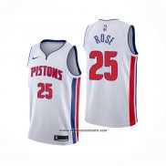 Camiseta Detroit Pistons Derrick Rose #25 Association 2018-19 Blanco